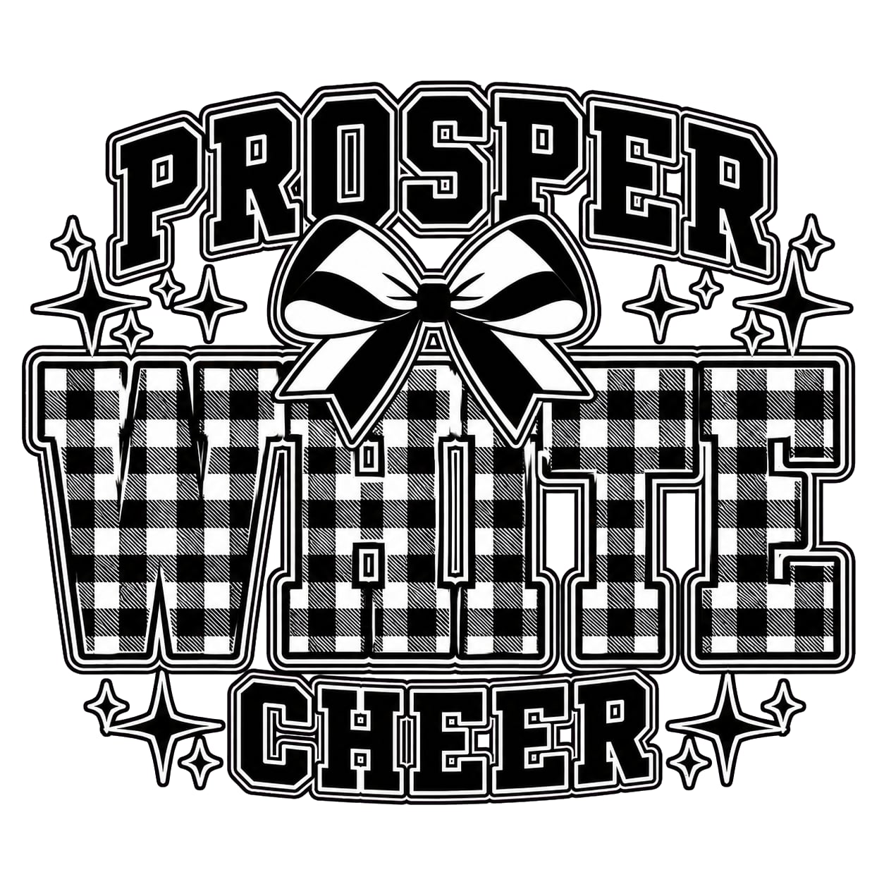 Prosper White Cheer Gingham