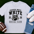 Prosper White Football Bow