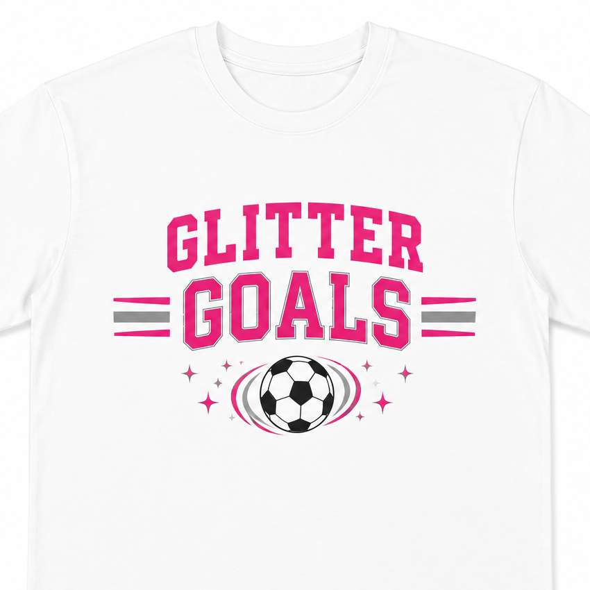 Glitter Goals Basic Tshirt
