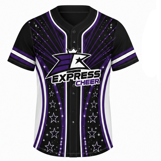 Express Cheer Baseball Jersey