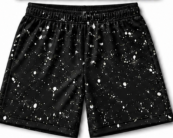 Prosper White Graffiti Shorts