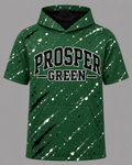 Prosper Green Graffiti Short Sleeve Hoodie