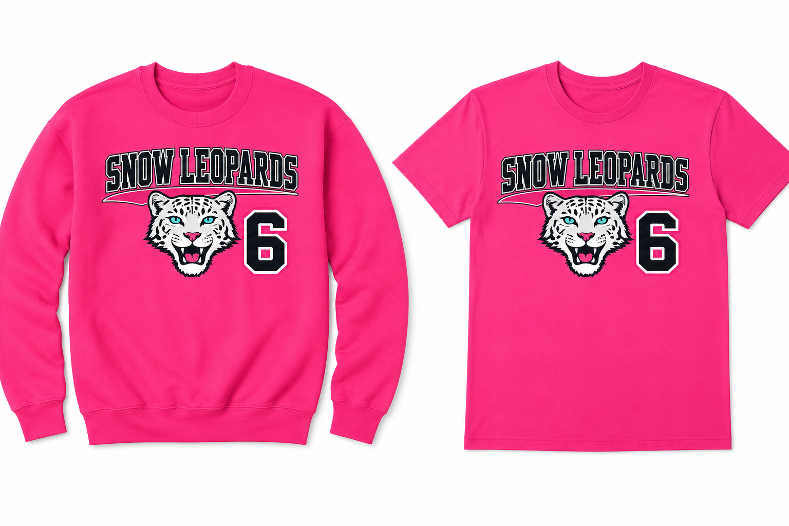 Snow Leopards Hot Pink