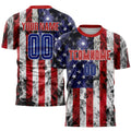 Custom White USA Flag Soccer Jersey