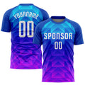 Custom Royal Blue & Hot Pink Soccer Jersey