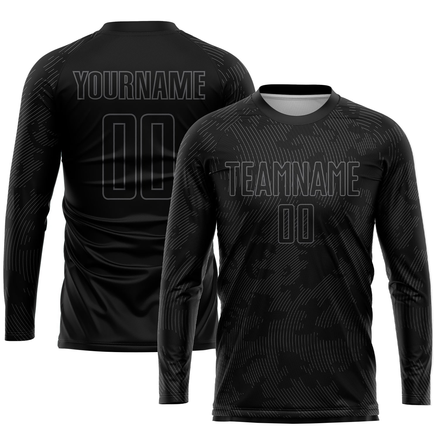 Custom Black & Gray Soccer Jersey