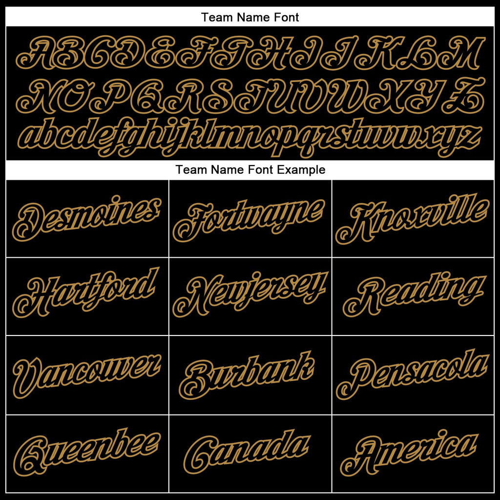 Custom Black & Old Gold Throwback Basketball Jersey