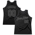 Custom Black & Gray Throwback Basketball Jersey