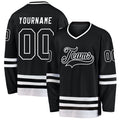 Custom Black & White Hockey Jersey