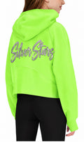Silver Stars Glitter Puff Pullover