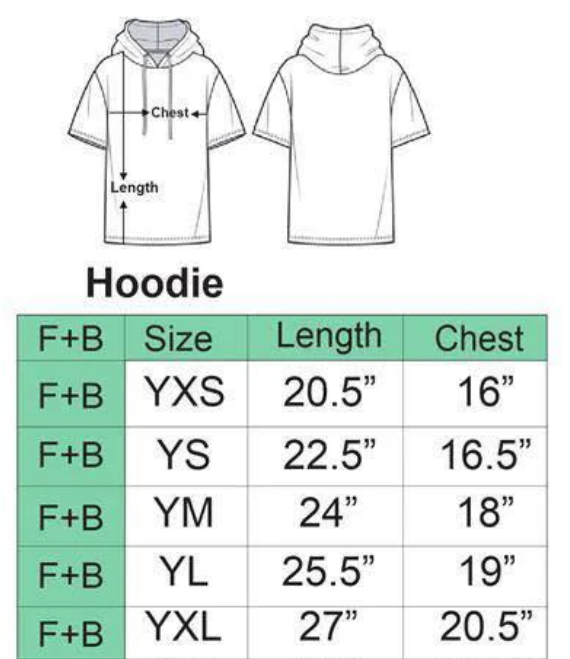Youth Size Chart